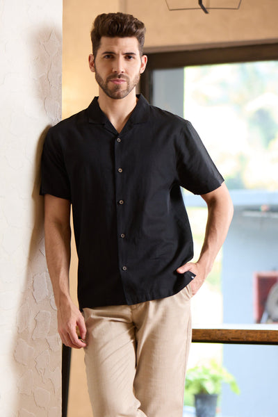 Chemise Haven en coton et lin